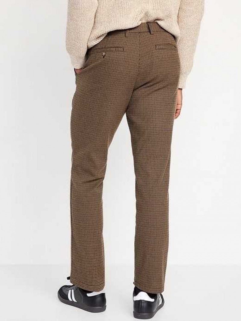 Old Navy Straight Built-In Flex Rotation Chino Pants Houndstooth | DCE487623