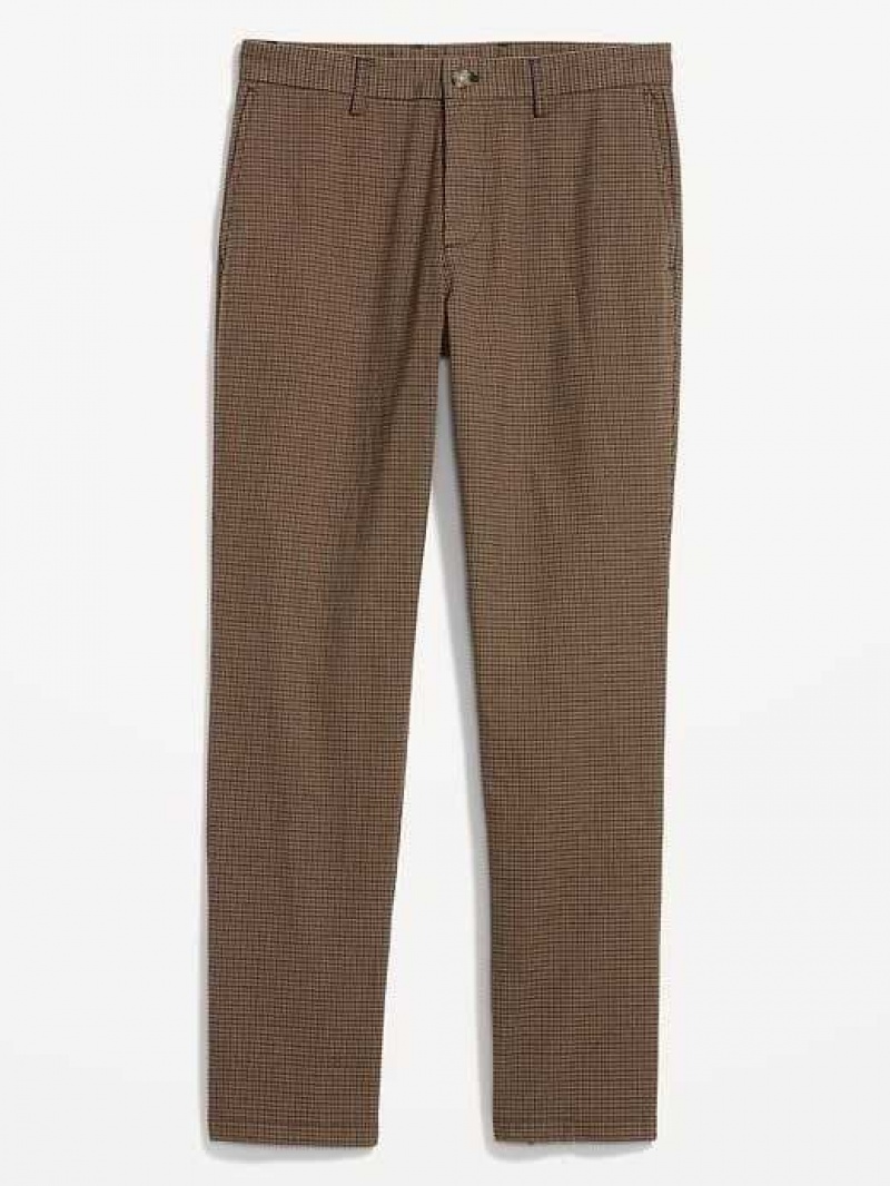 Old Navy Straight Built-In Flex Rotation Chino Pants Houndstooth | DCE487623