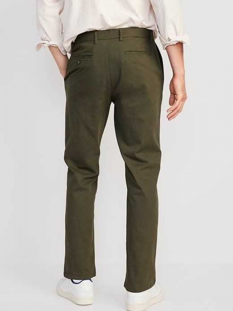 Old Navy Straight Built-In Flex Rotation Chino Pants Dark Green | ALS945273