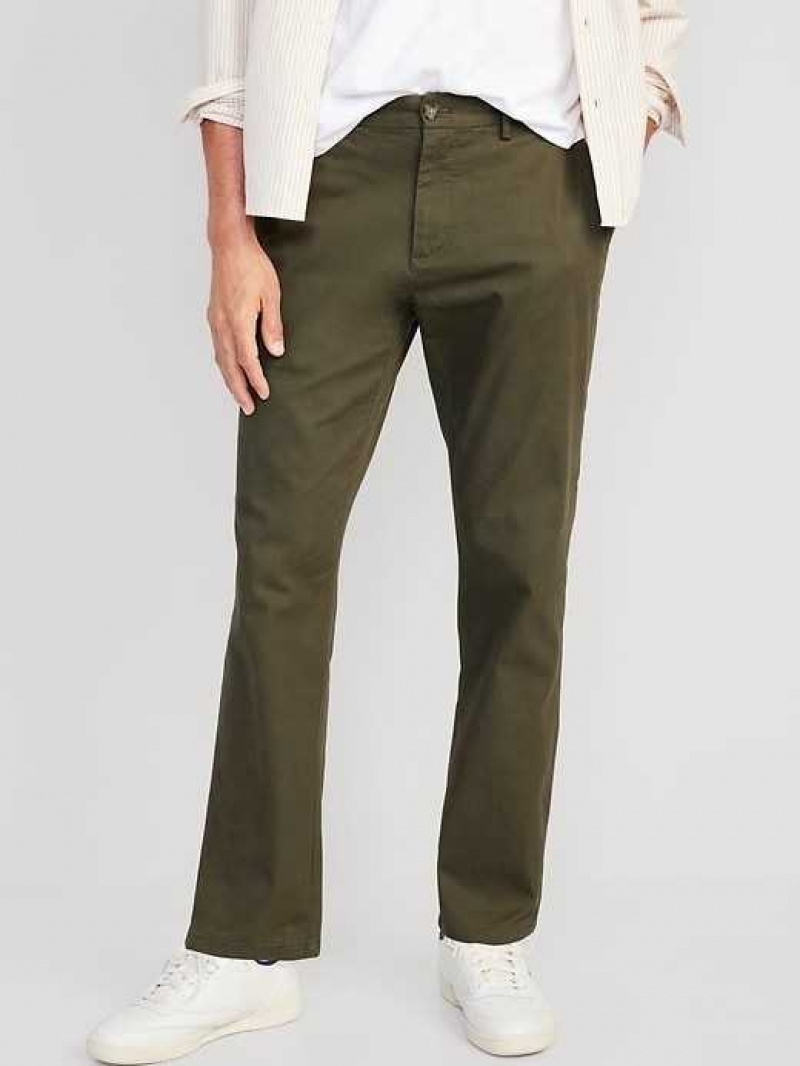 Old Navy Straight Built-In Flex Rotation Chino Pants Dark Green | ALS945273