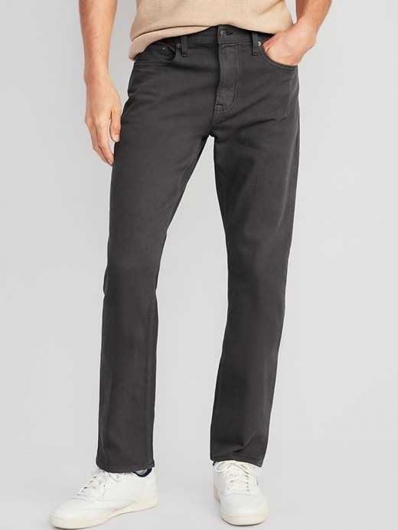 Old Navy Straight Five-Pocket Pants Dark Grey | JNP458107