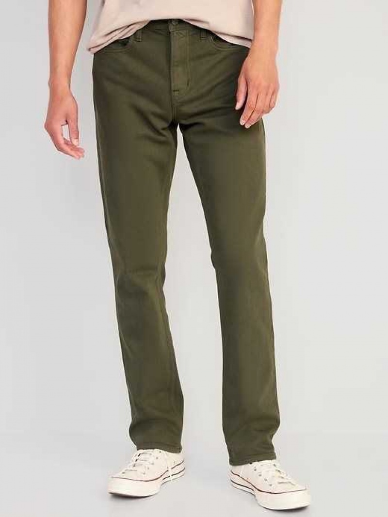 Old Navy Straight Five-Pocket Pants Olive | JVQ690285