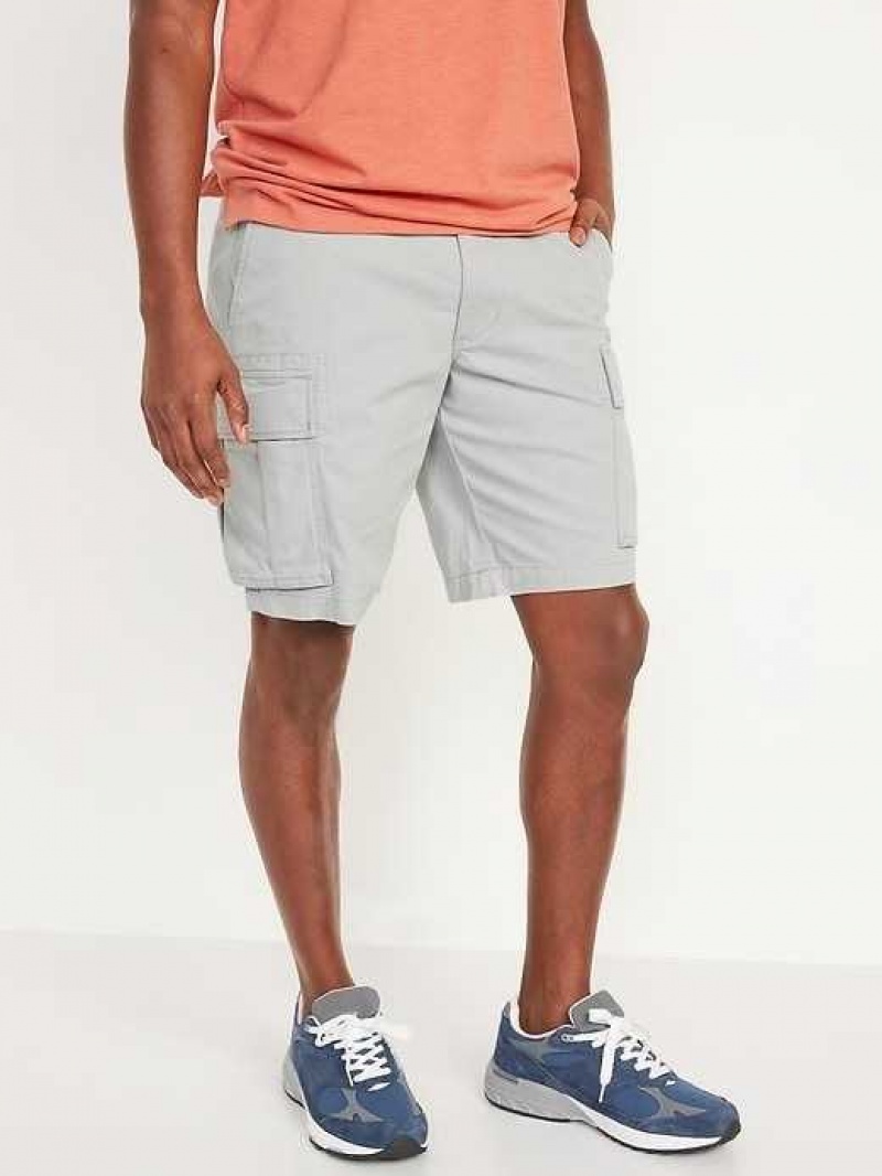 Old Navy Straight Lived-In Cargo Shorts Grey | UXV658043