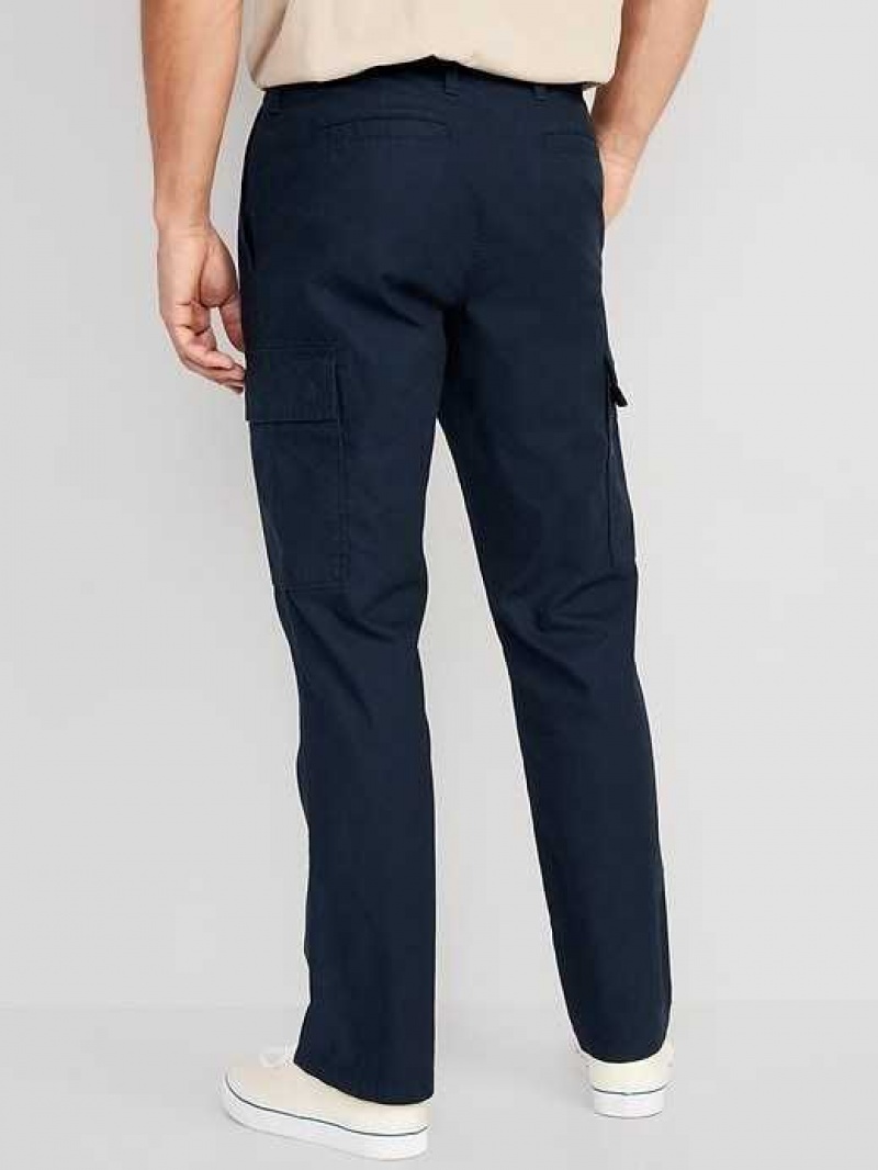 Old Navy Straight Oxford Cargo Pants Navy | NQO317429