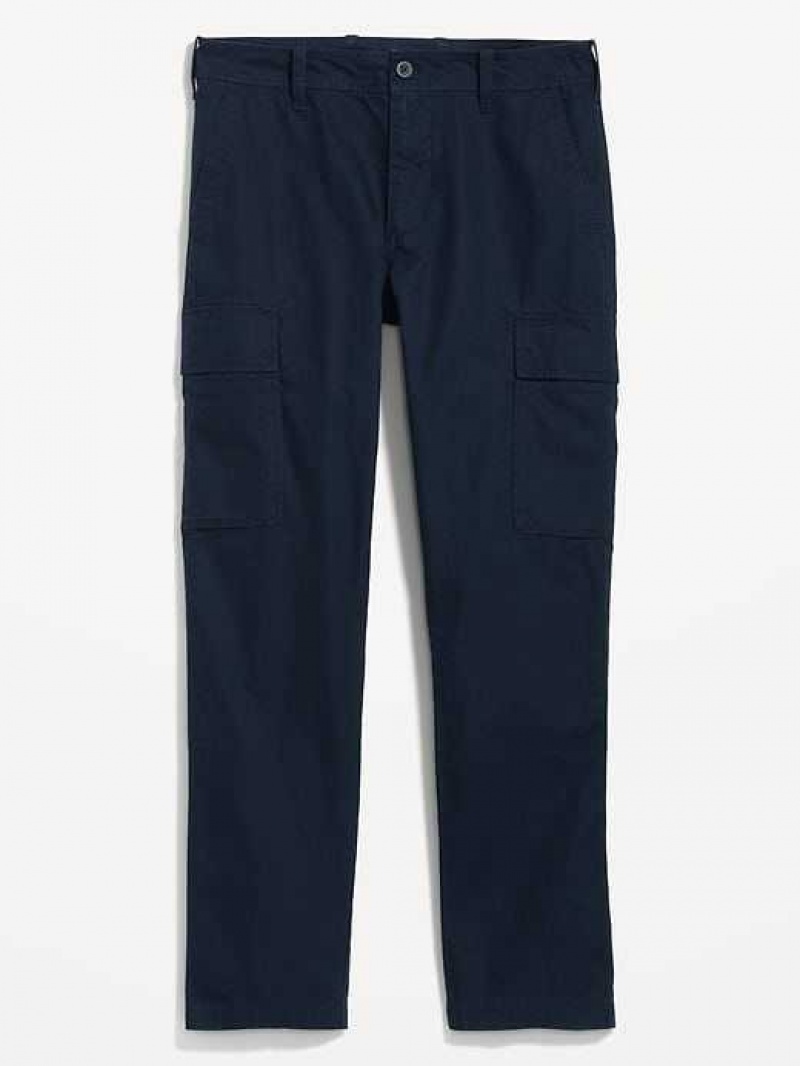 Old Navy Straight Oxford Cargo Pants Navy | NQO317429