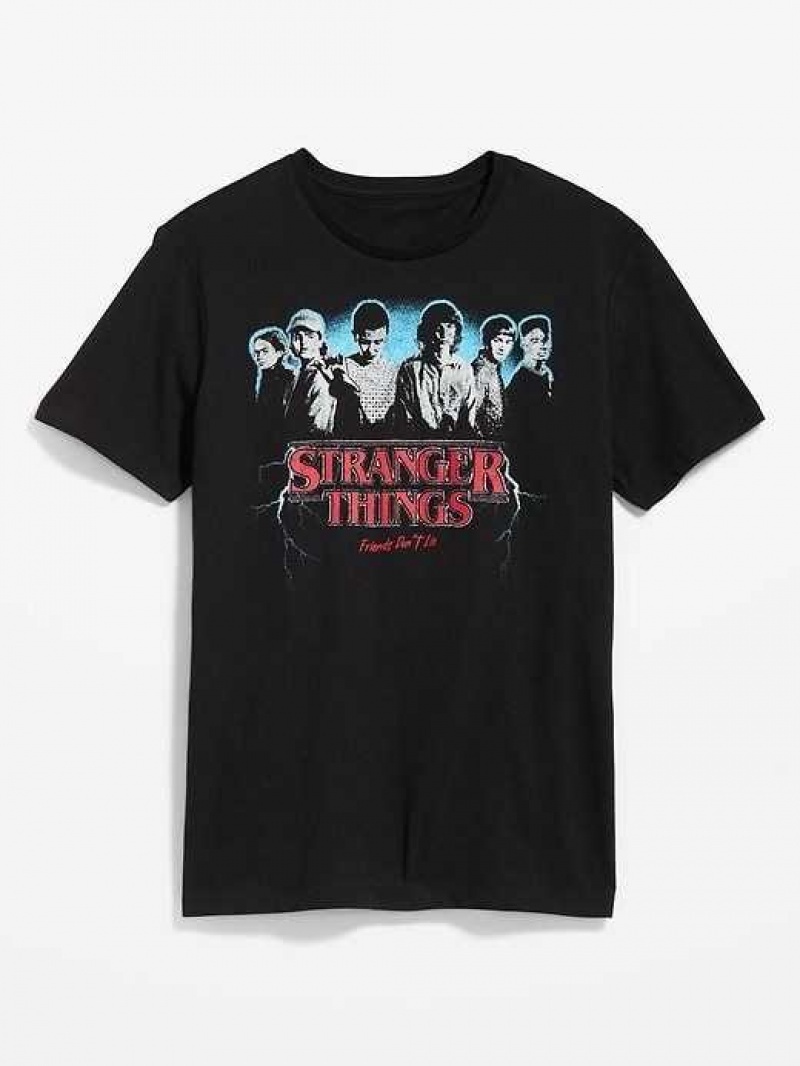 Old Navy Stranger Things Gender-Neutral T-Shirt Black | XYR715642