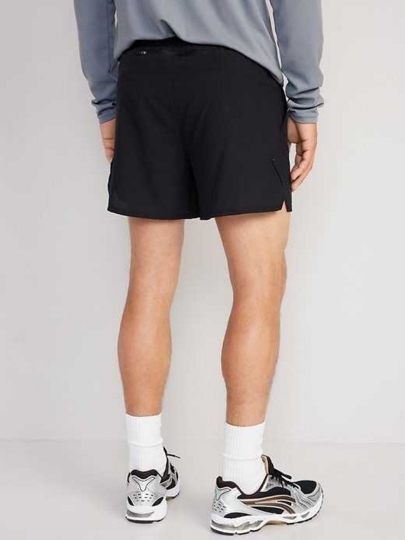 Old Navy StretchTech Dobby Run Shorts Black | RGN230197