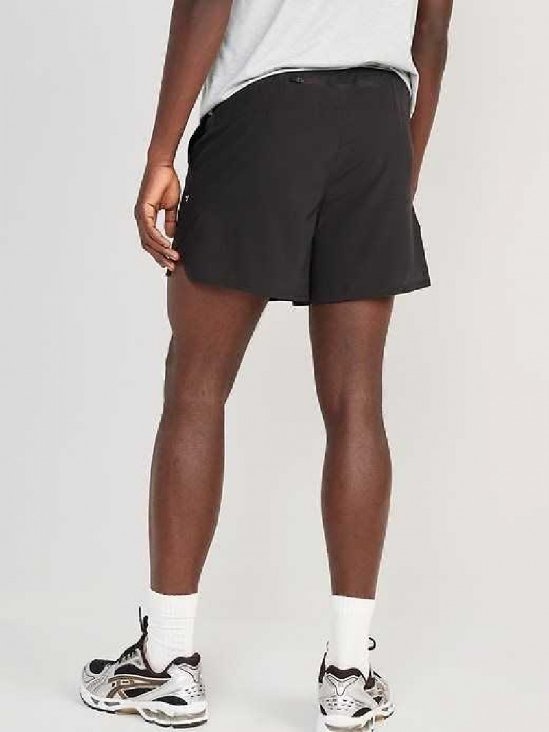 Old Navy StretchTech Dobby Run Shorts Black | RGN230197