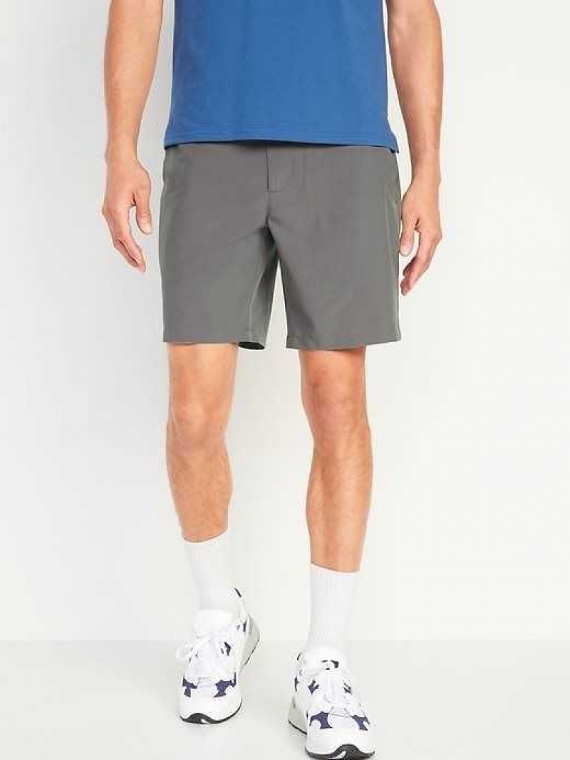 Old Navy StretchTech Go-Dry Cool Ripstop Chino Shorts Grey | IJS780591