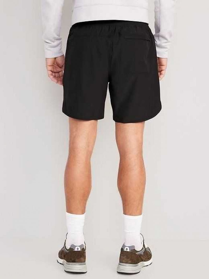 Old Navy StretchTech Rec Swim-to-Street Shorts Black | HRI126490