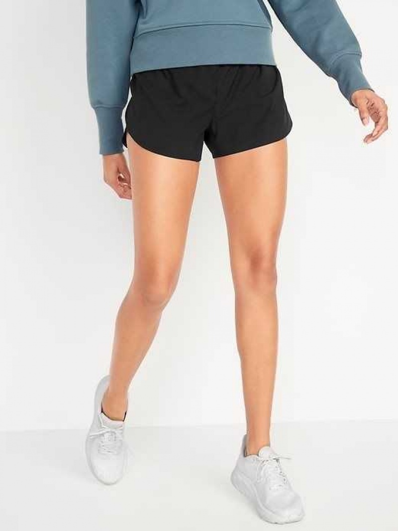 Old Navy StretchTech Run Shorts Blackjack | JYT389042