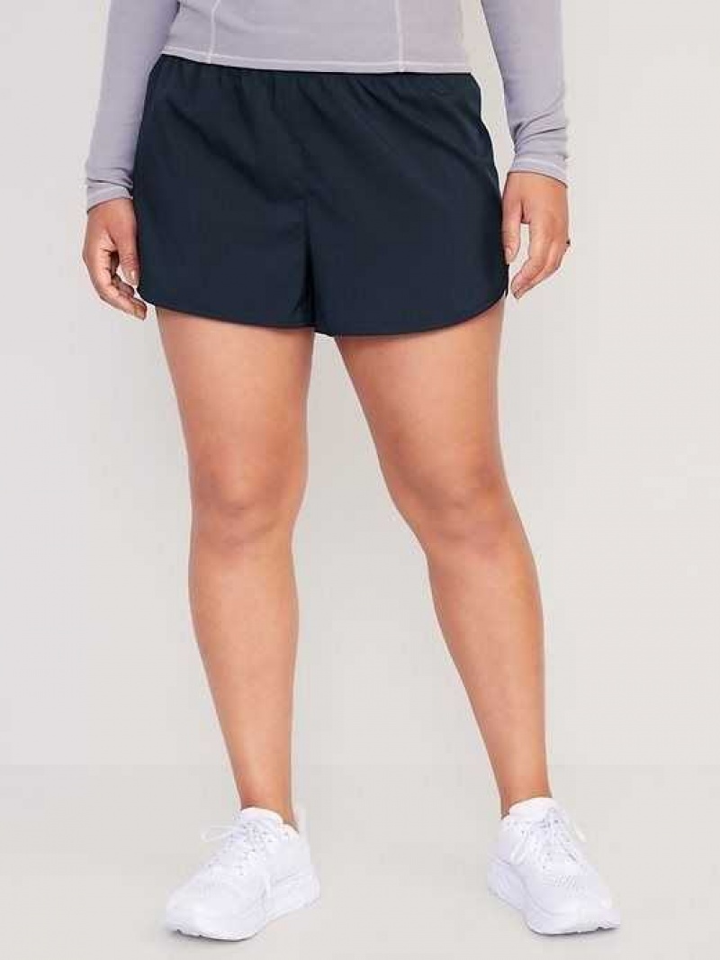 Old Navy StretchTech Run Shorts Navy | JTB826071