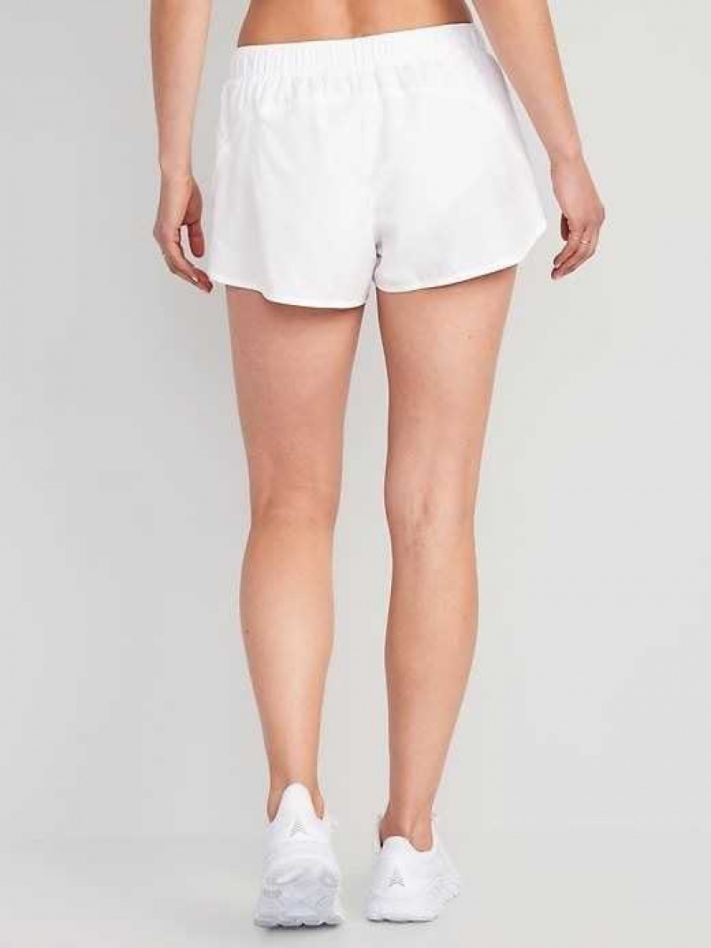 Old Navy StretchTech Run Shorts White | NWI654820