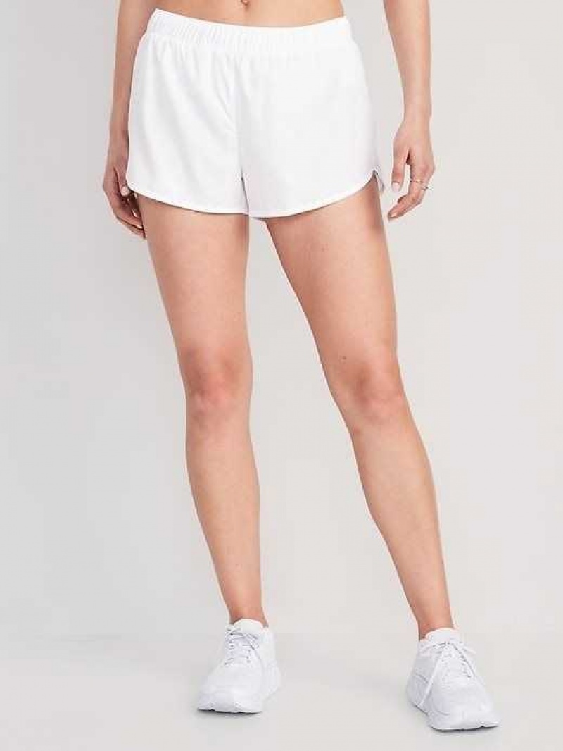 Old Navy StretchTech Run Shorts White | NWI654820