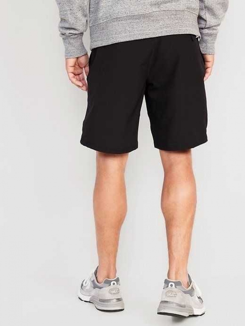 Old Navy StretchTech Water-Repellent Chino Shorts Black | TQY914852