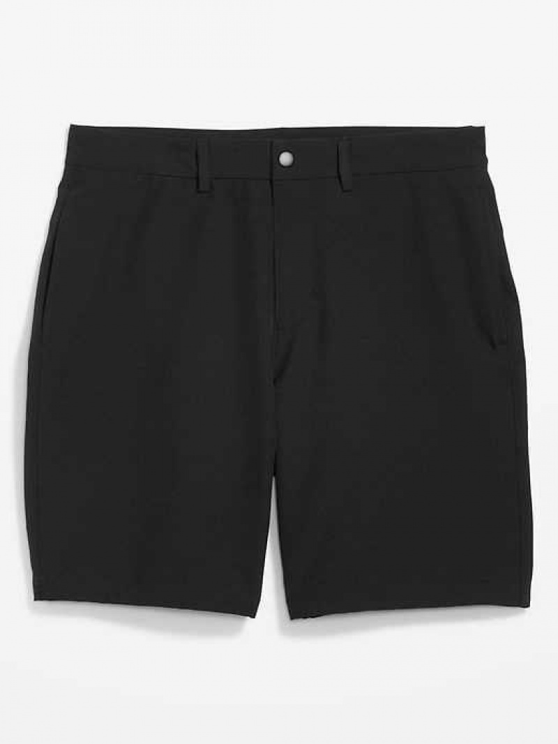 Old Navy StretchTech Water-Repellent Chino Shorts Black | TQY914852