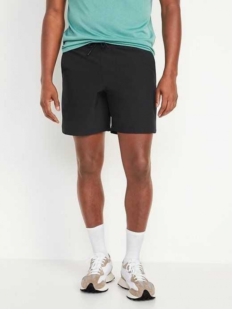 Old Navy StretchTech Water-Repellent Jogger Shorts Black | TSG271508