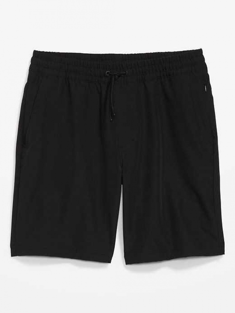 Old Navy StretchTech Water-Repellent Jogger Shorts Black | NQV493510