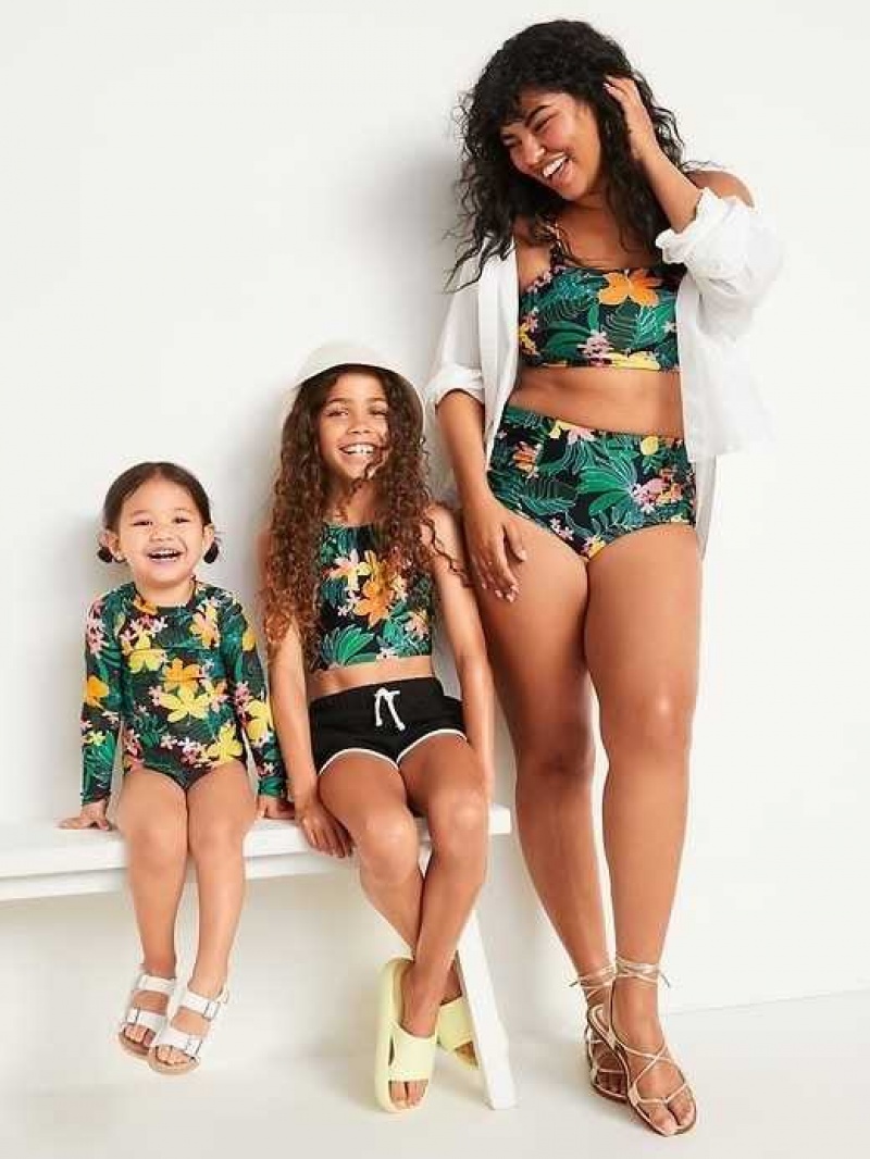 Old Navy String Bikini 2-Piece Swim Set Tropic Thunder | KNU512704