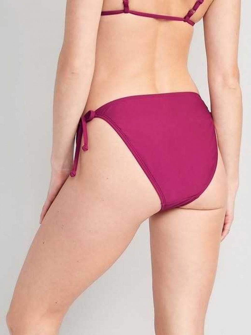 Old Navy String Bikini Swim Bottoms Boysenberry Juice | VQR286403