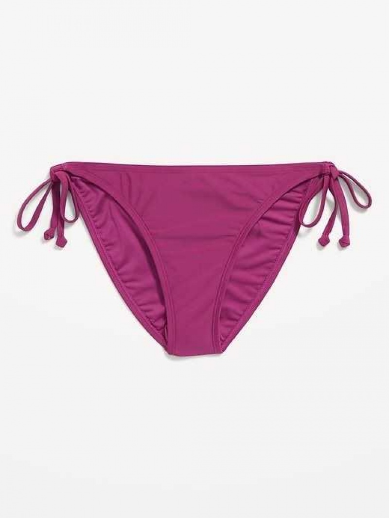 Old Navy String Bikini Swim Bottoms Boysenberry Juice | VQR286403