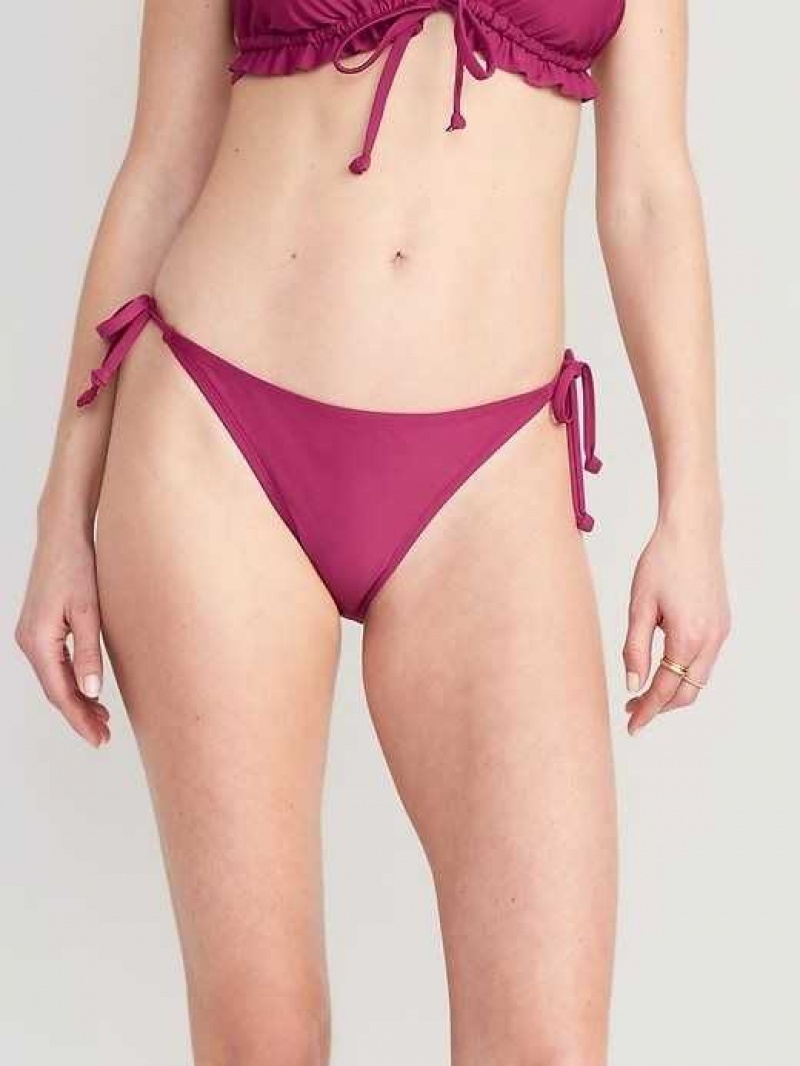 Old Navy String Bikini Swim Bottoms Boysenberry Juice | VQR286403