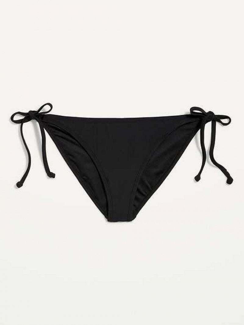 Old Navy String Bikini Swim Bottoms Ebony | TKE039412