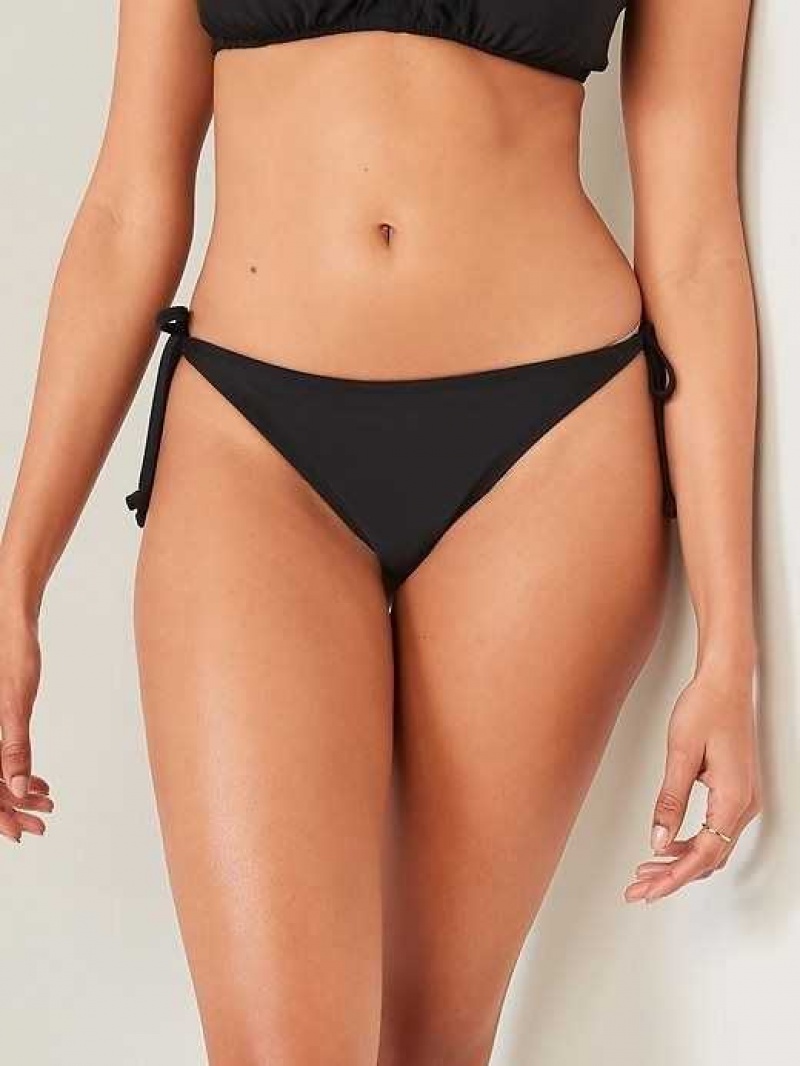 Old Navy String Bikini Swim Bottoms Ebony | TKE039412