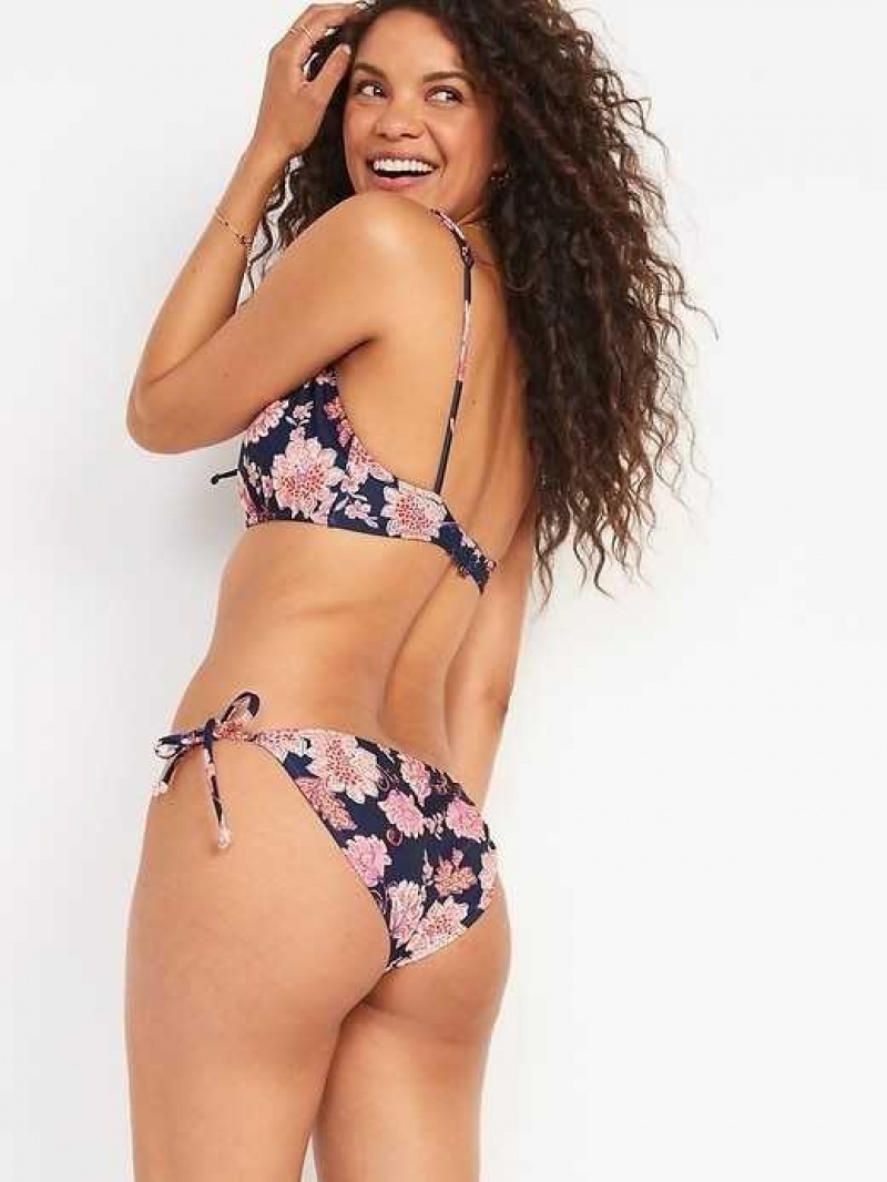 Old Navy String Bikini Swim Bottoms Flower | FUA382610