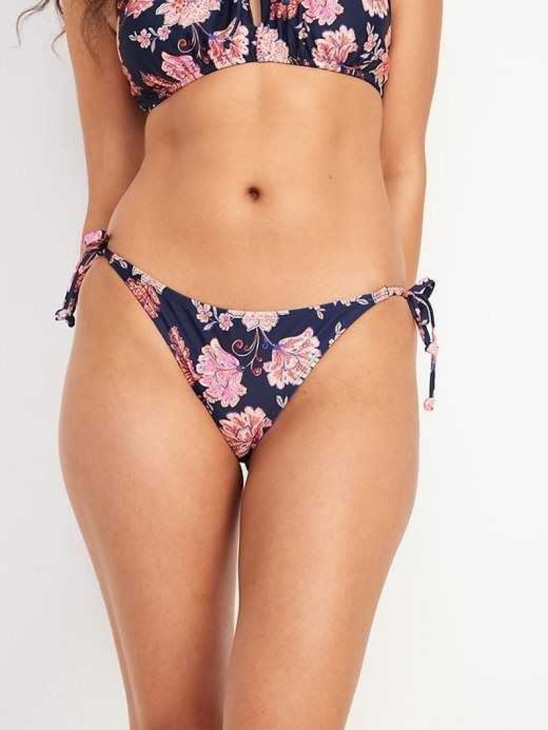 Old Navy String Bikini Swim Bottoms Flower | FUA382610