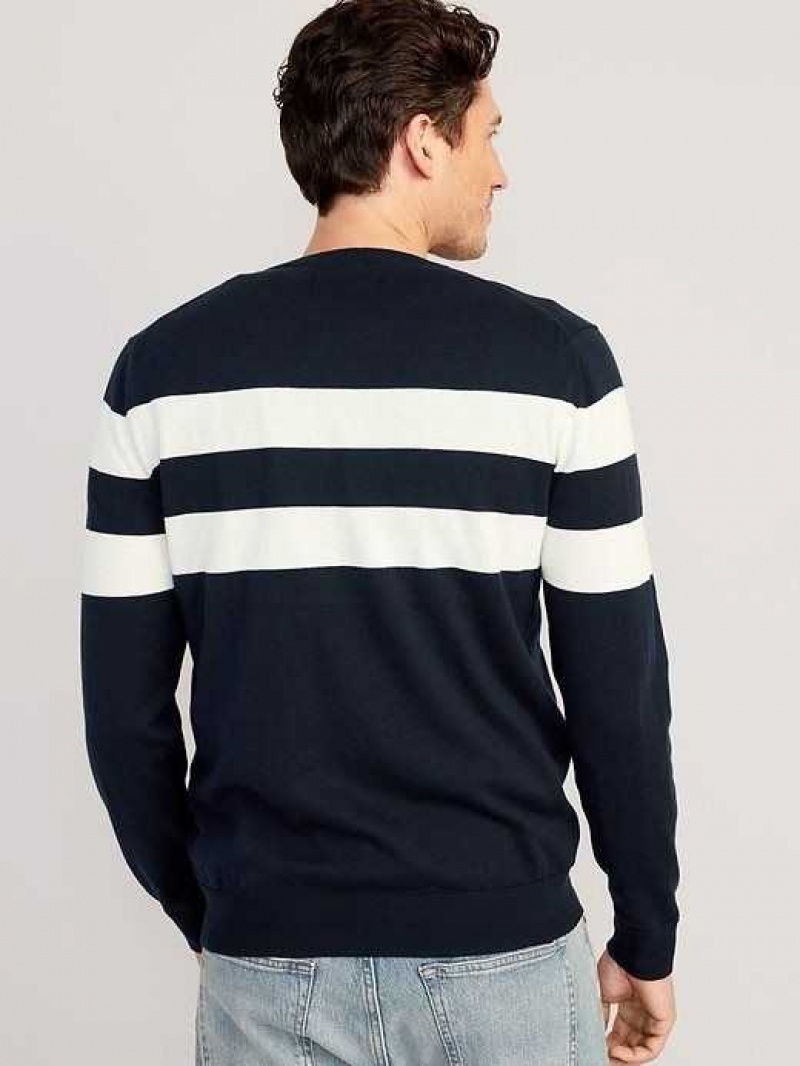 Old Navy Striped Crew-Neck Sweater Navy Stripes | YNH140679