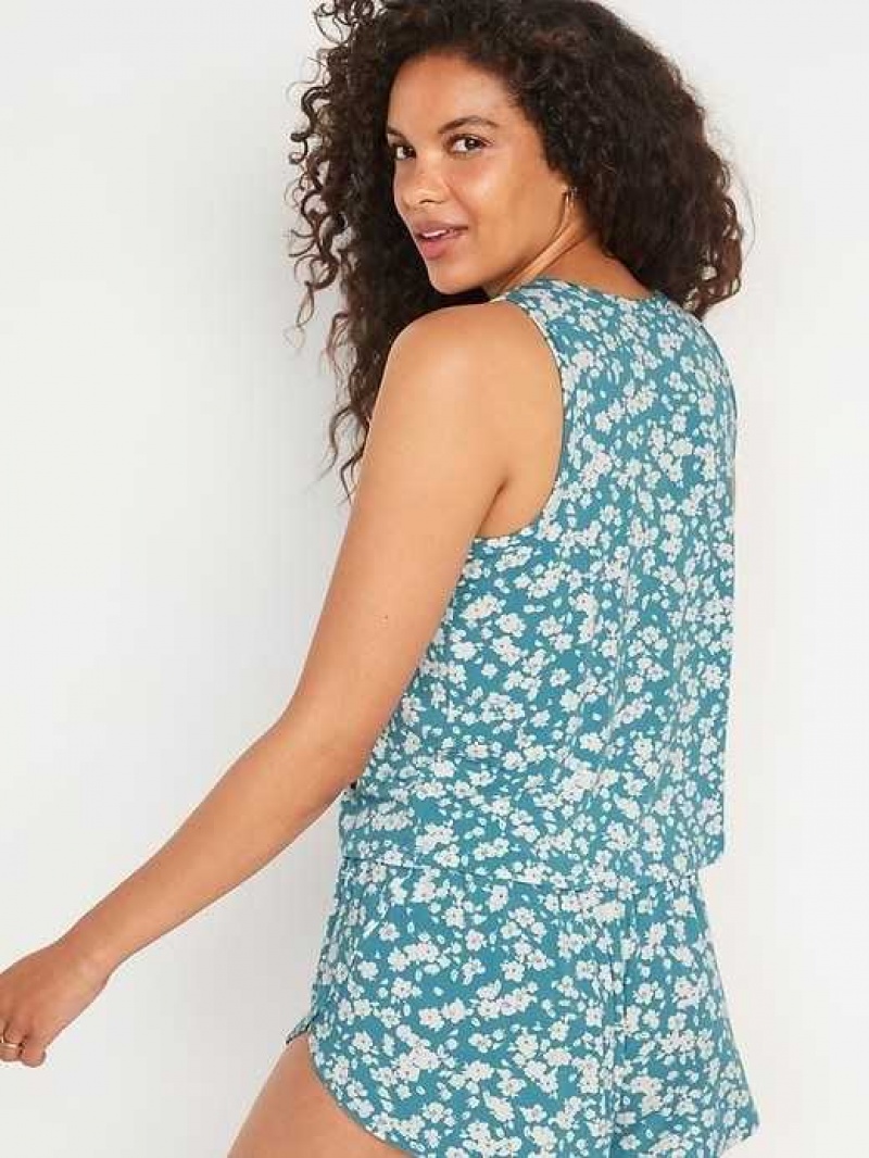 Old Navy Sunday Sleep Pajama Tank Top Light Blue | CDO473582