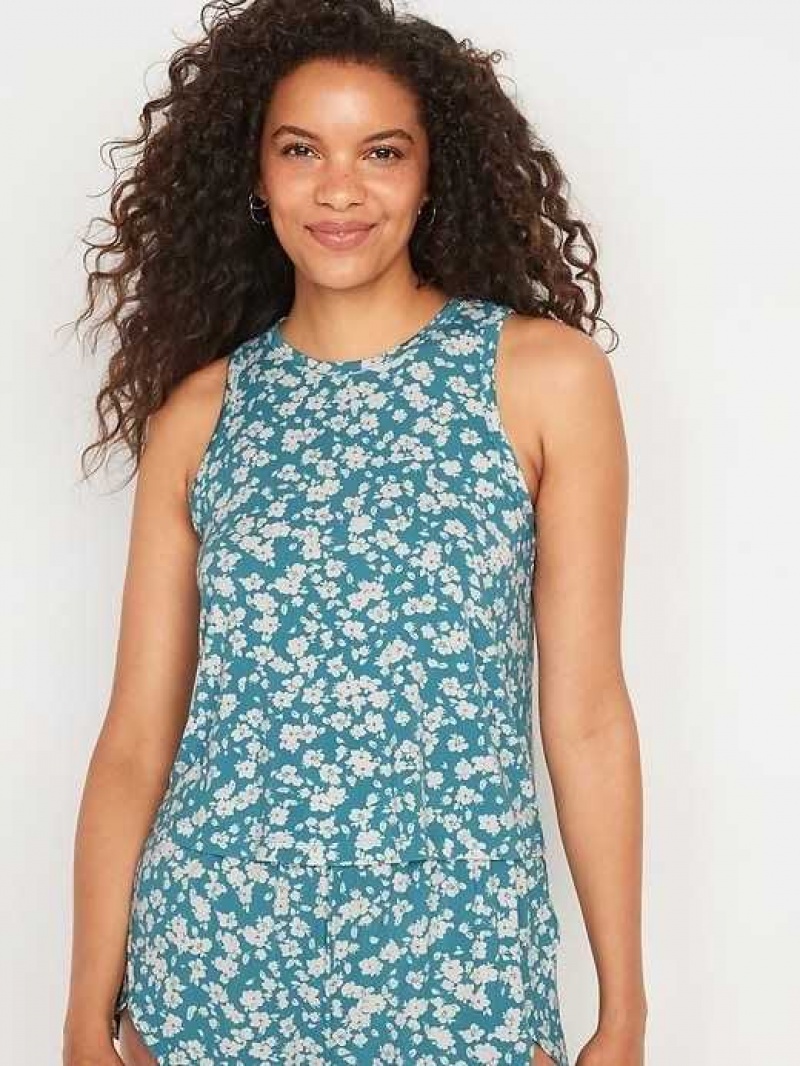 Old Navy Sunday Sleep Pajama Tank Top Light Blue | CDO473582