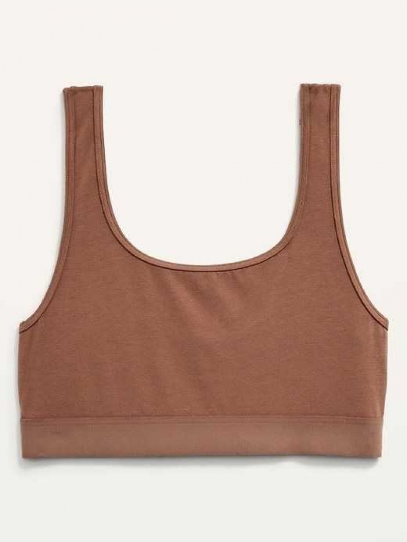 Old Navy Supima Cotton-Blend Bralette Top Maplewood | UME921374