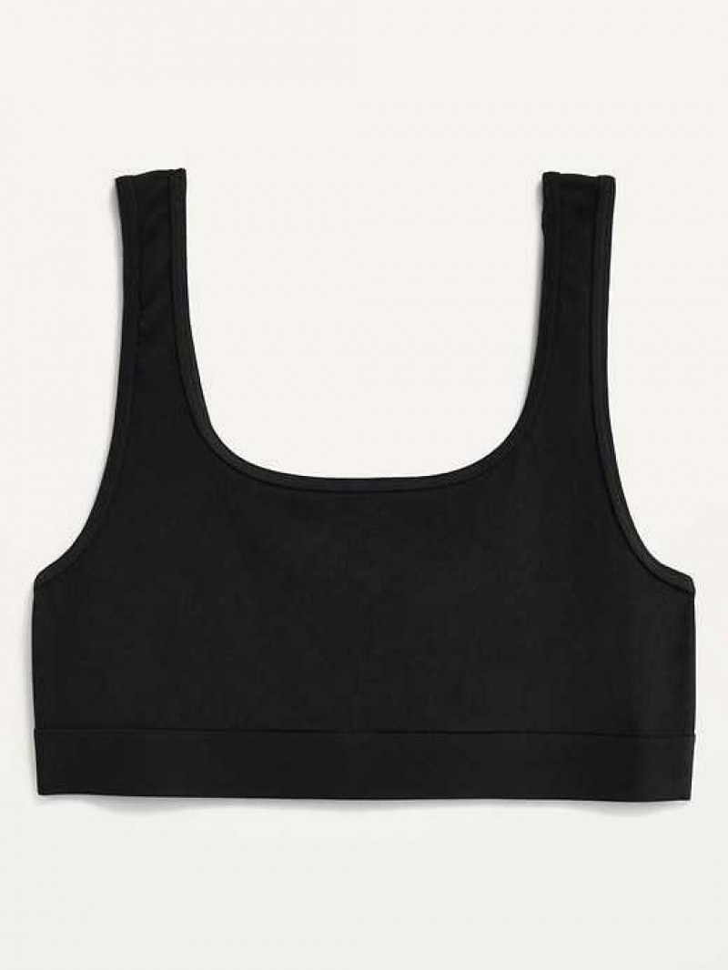 Old Navy Supima Cotton-Blend Bralette Top Black | JTB438752