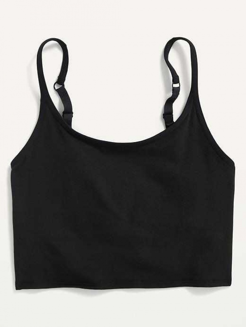 Old Navy Supima Cotton-Blend Cami Bralette Top Black | DPR013687