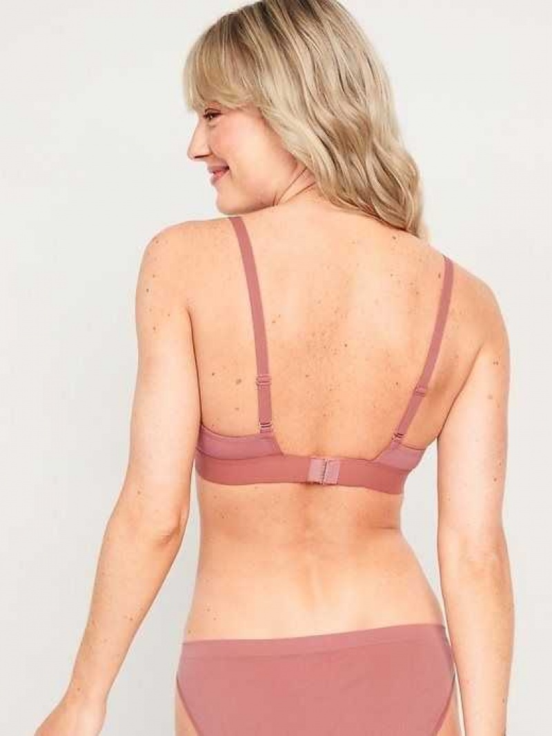 Old Navy Supima Cotton-Blend Triangle Bralette Top Brown | ZOB512067