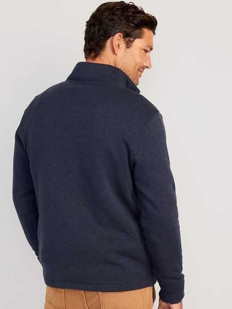 Old Navy Sweater-Knit 1/4-Zip Pullover Dark Blue | WZE749521