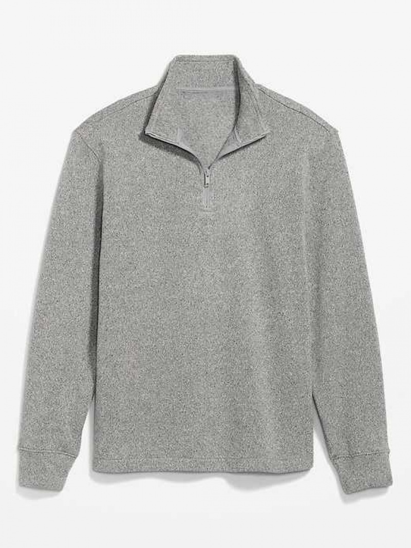 Old Navy Sweater-Knit 1/4-Zip Pullover Grey | DGS712690