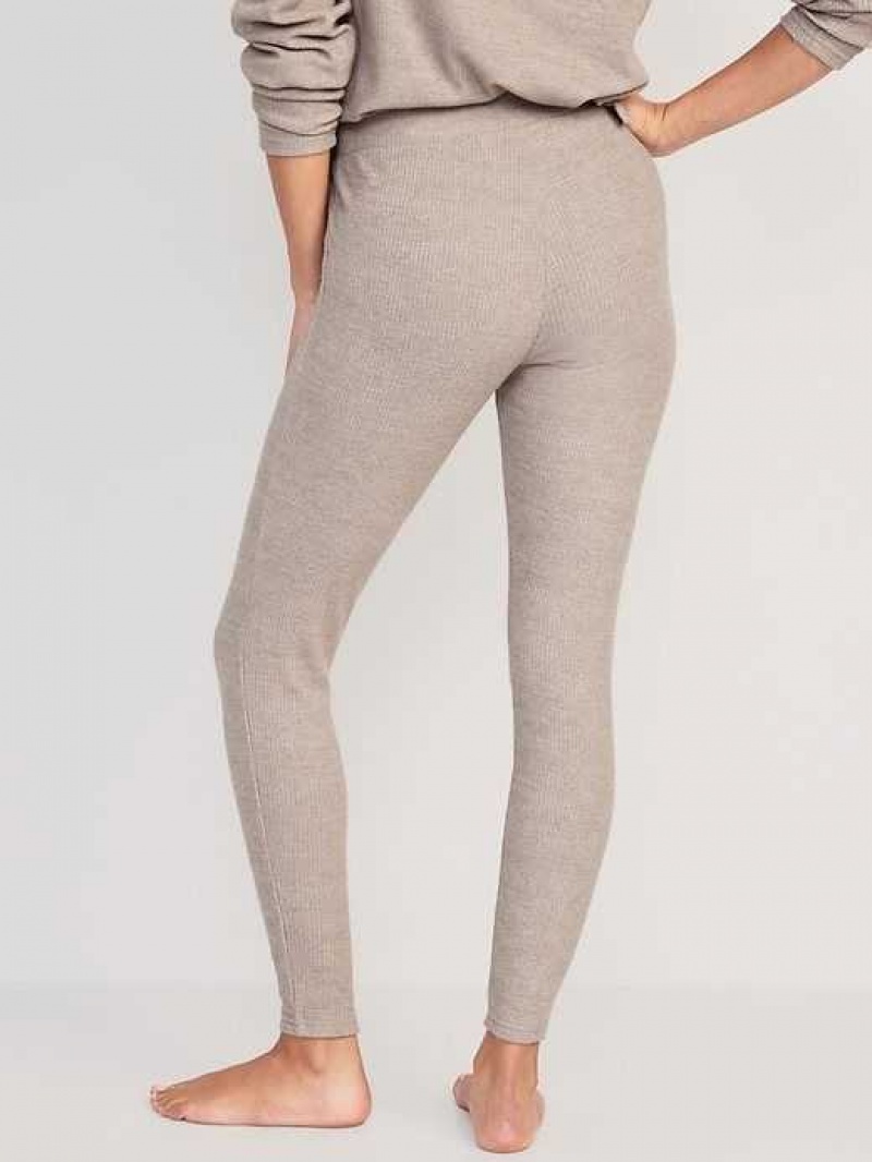 Old Navy Sweater-Knit Lounge Leggings Brown | KEV748603