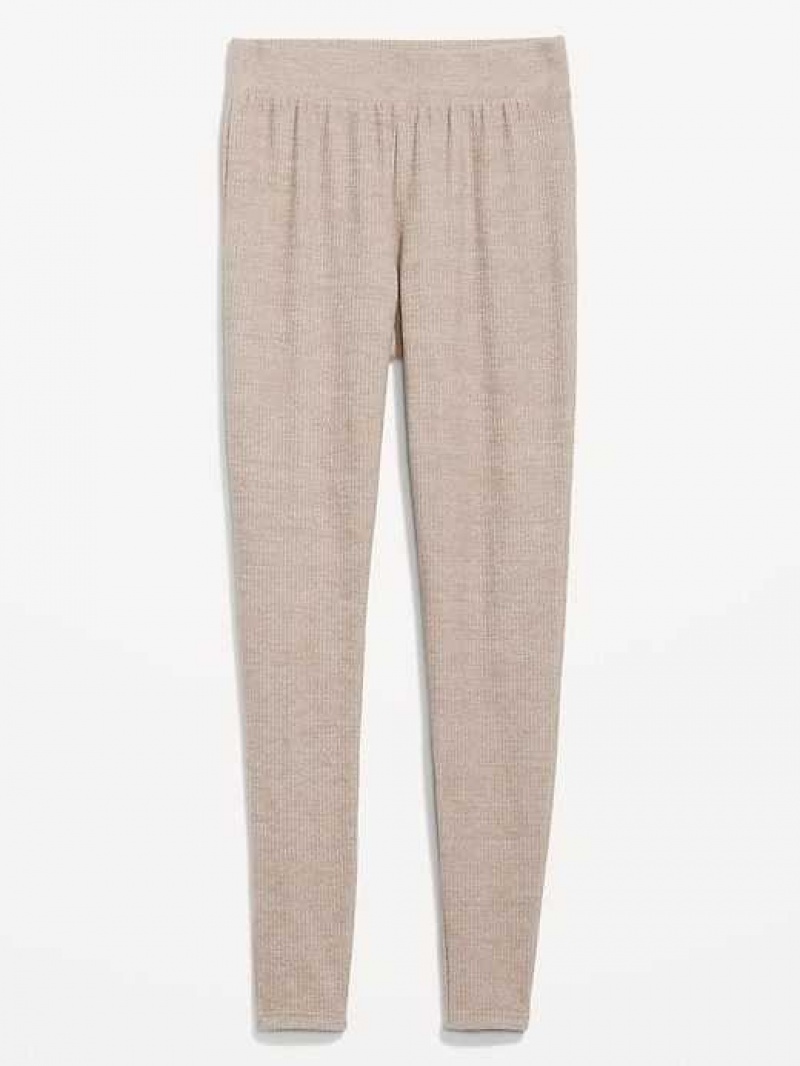 Old Navy Sweater-Knit Lounge Leggings Brown | KEV748603