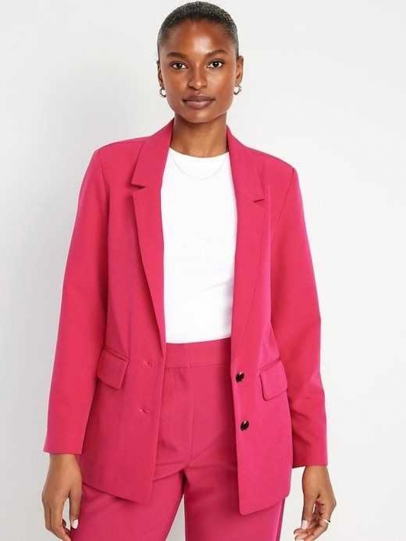 Old Navy Taylor Relaxed Suit Blazer Pink | XWA215793