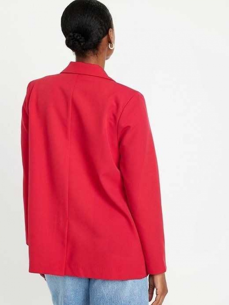 Old Navy Taylor Relaxed Suit Blazer Red | JPU953768