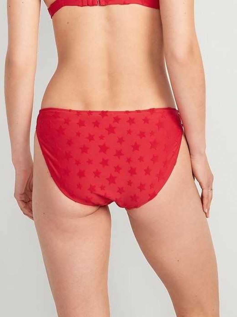 Old Navy Terry Classic Bikini Swim Bottoms Red | TNE201846