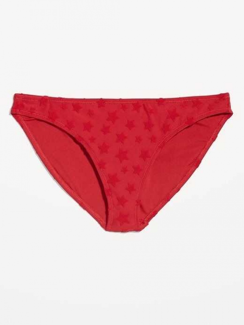 Old Navy Terry Classic Bikini Swim Bottoms Red | TNE201846