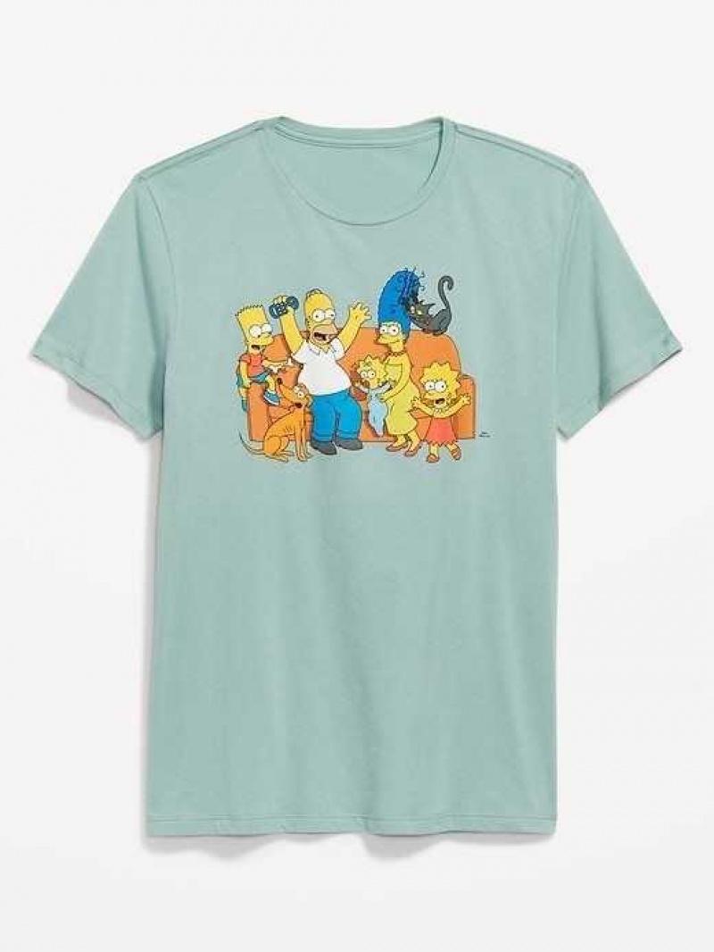 Old Navy The Simpsons Gender-Neutral Graphic T-Shirt Ionian Sea | YHF057138