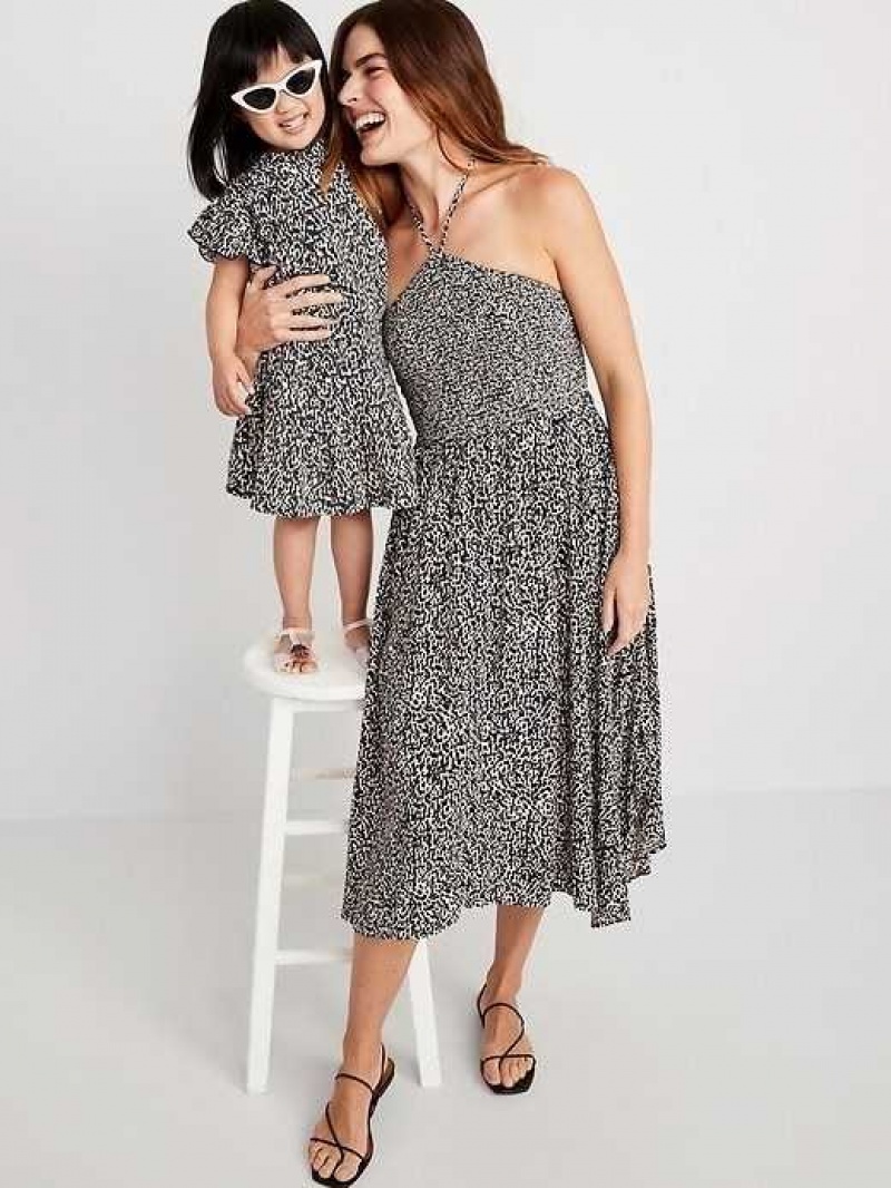 Old Navy Tie-Back Maxi Slip Dress Fierce Cats | RPV618290