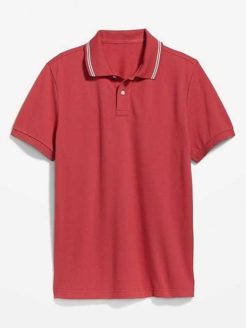 Old Navy Tipped-Collar Classic Fit Pique Polo Pink | NCA613852