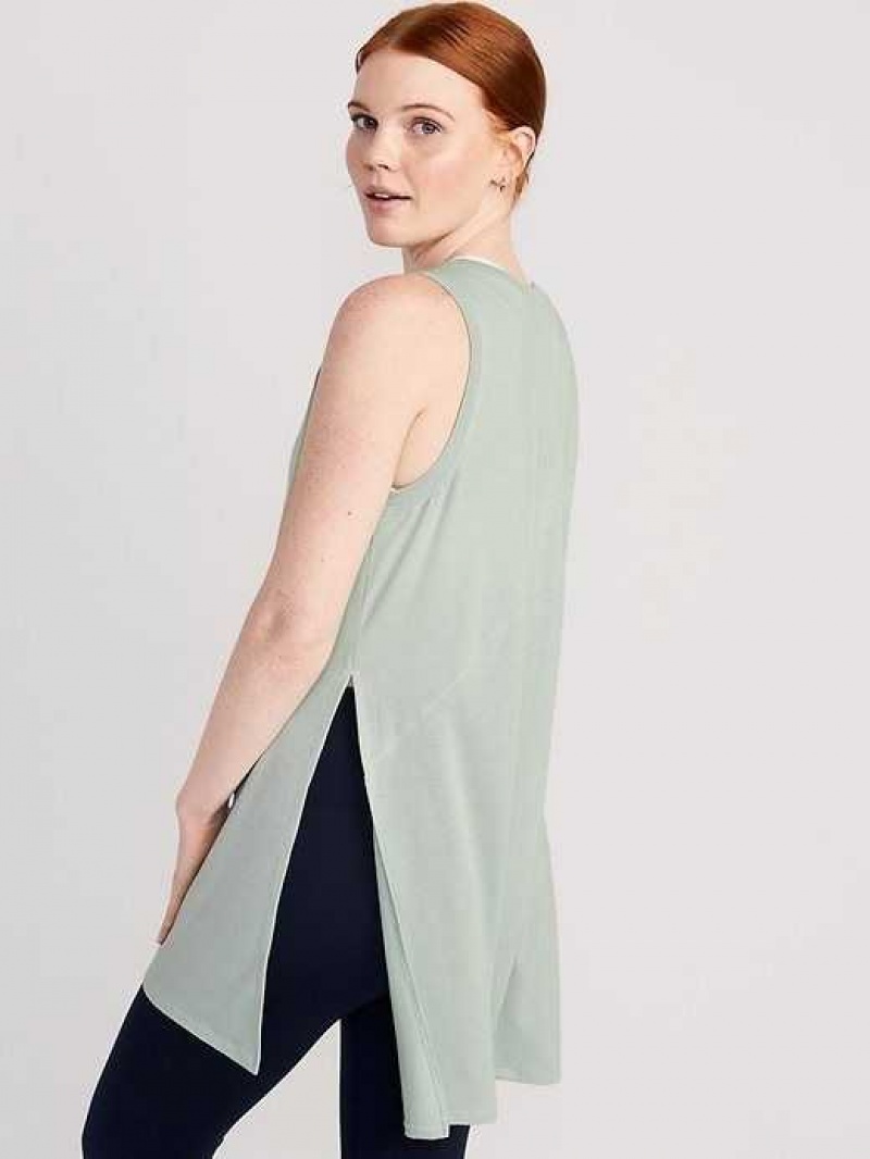 Old Navy UltraLite All-Day Sleeveless Tunic Pale Glass | RYO348601