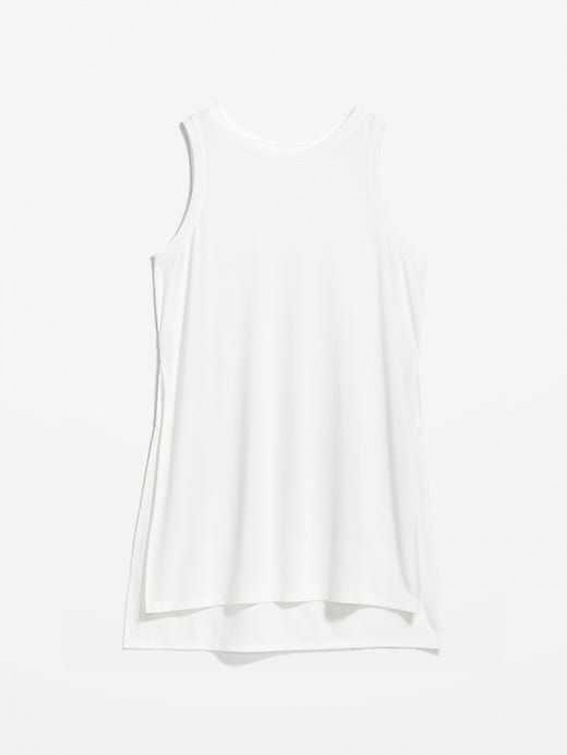 Old Navy UltraLite All-Day Sleeveless Tunic White | MGW069573